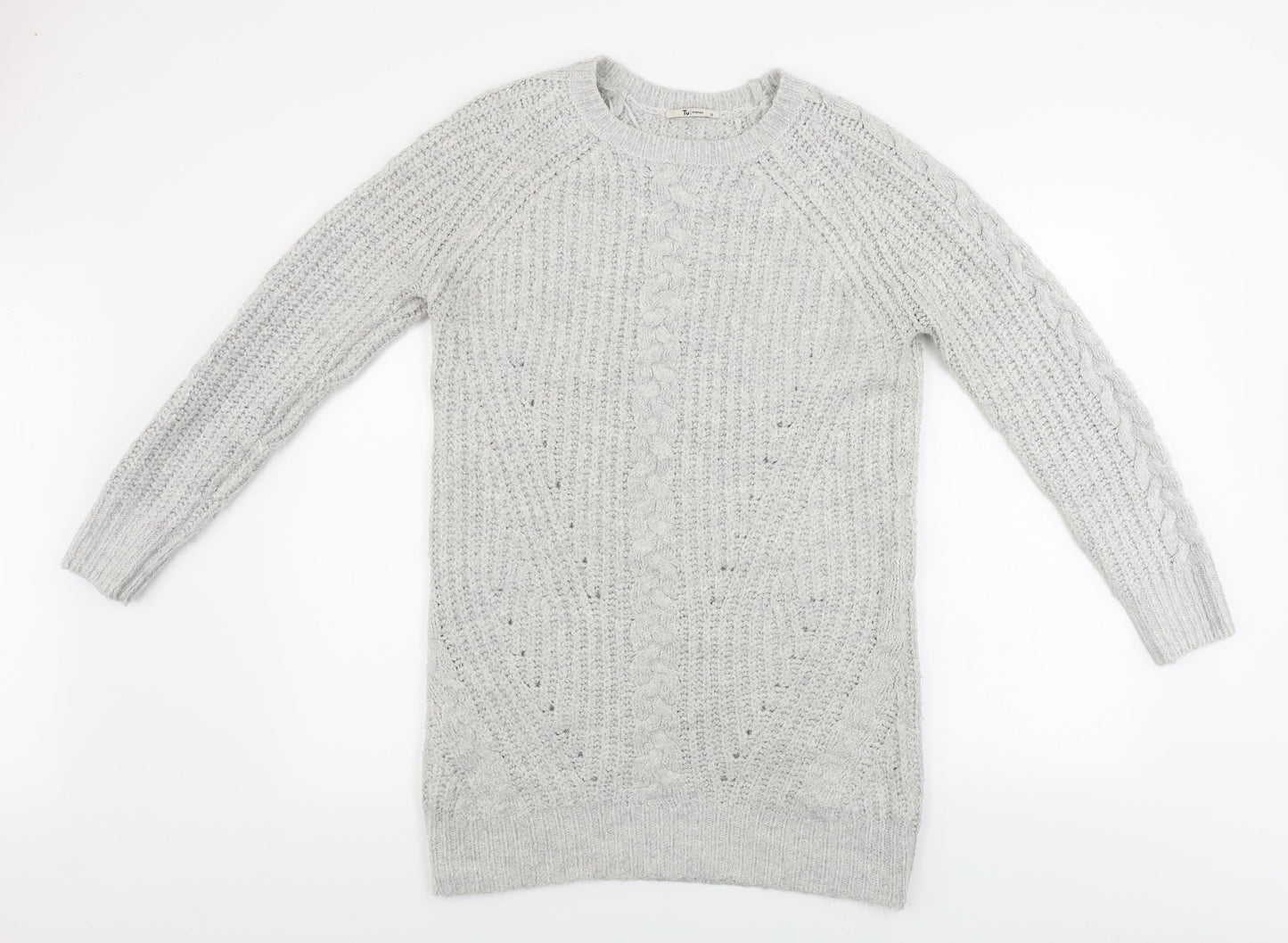 TU Womens Grey   Jumper Dress  Size 10