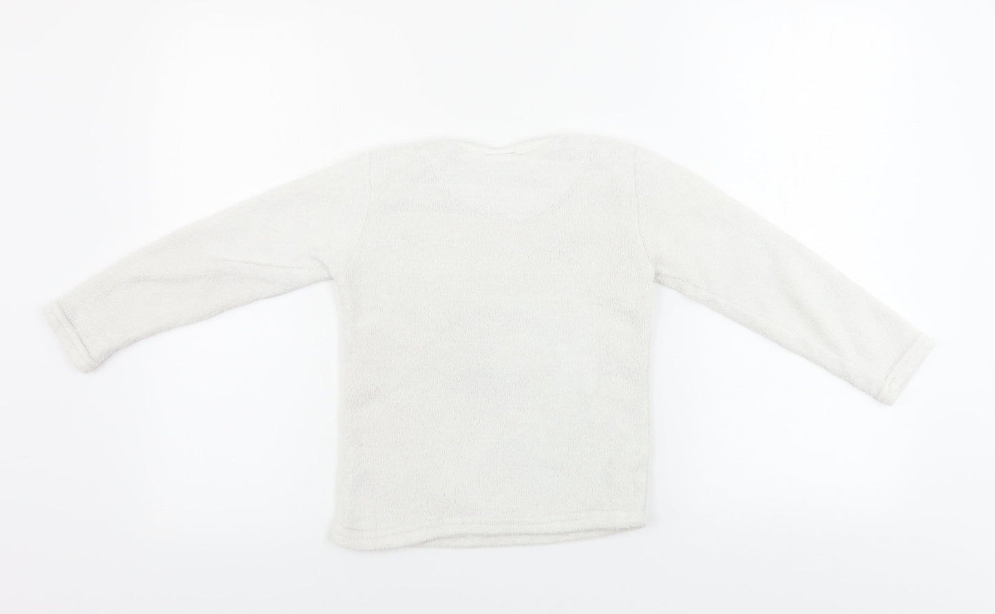 Disney  Girls White   Pullover Jumper Size 6-7 Years