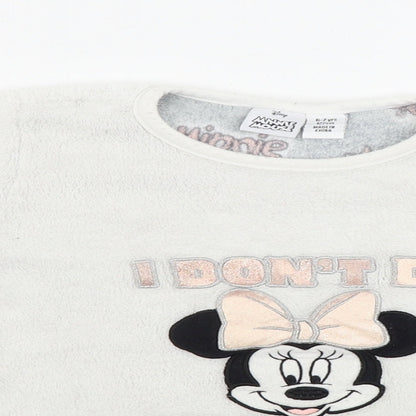 Disney  Girls White   Pullover Jumper Size 6-7 Years