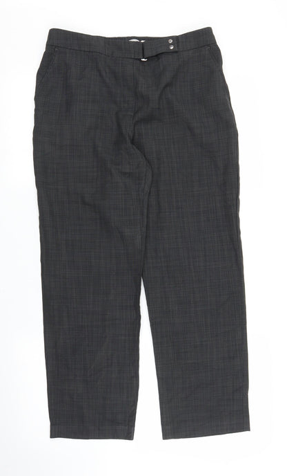 Womens UK Size 14 M&S Regular Fit Capri Grey Trousers