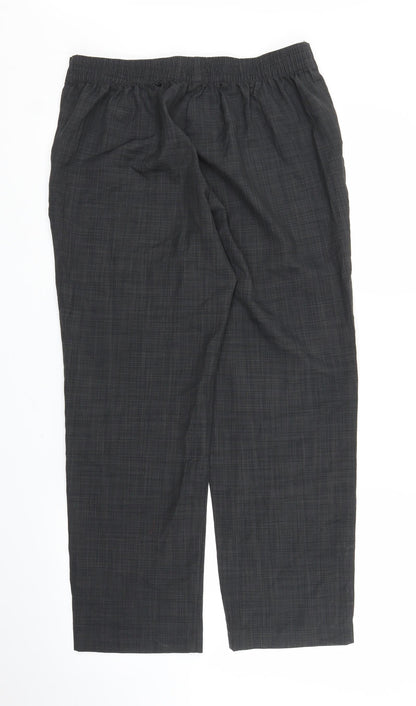 Womens UK Size 14 M&S Regular Fit Capri Grey Trousers
