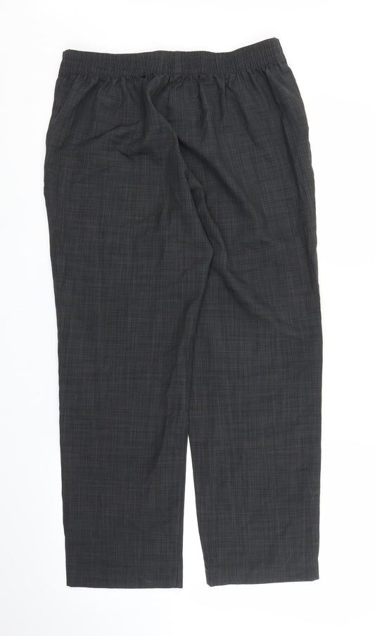 Womens UK Size 14 M&S Regular Fit Capri Grey Trousers