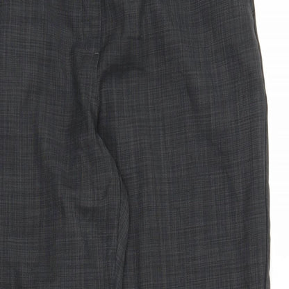 Womens UK Size 14 M&S Regular Fit Capri Grey Trousers