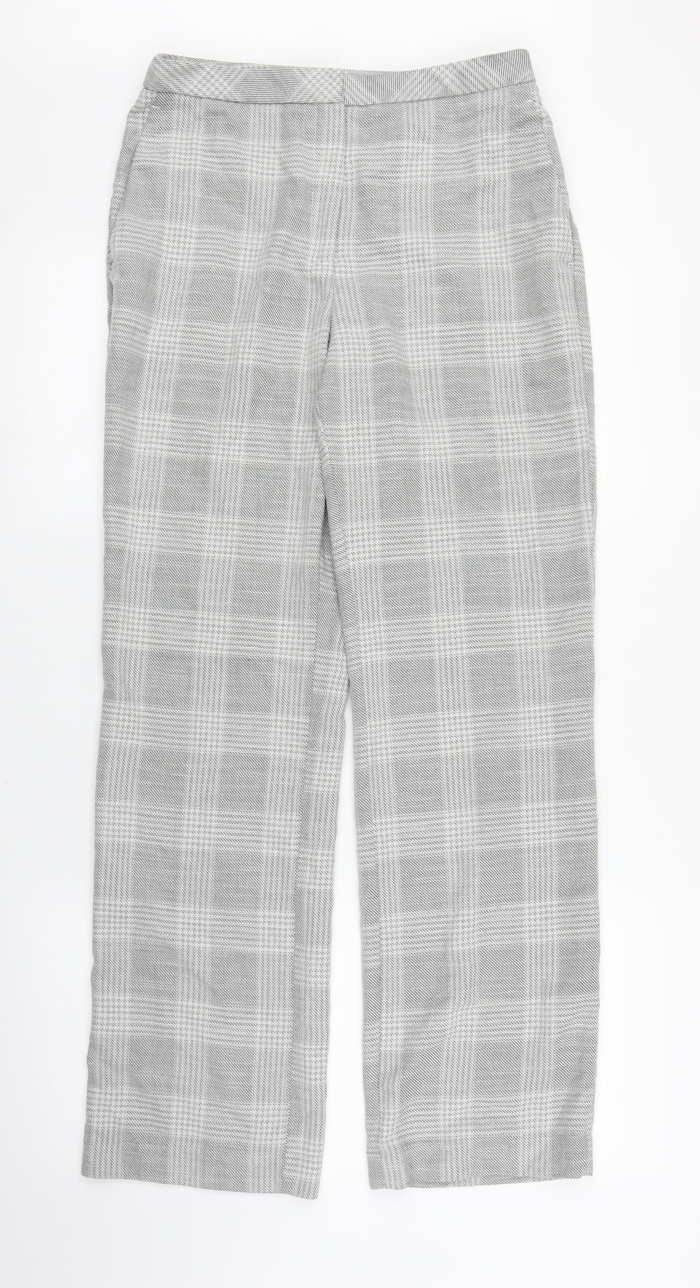 Womens UK Size 10 H&M Regular Fit  Grey Trousers