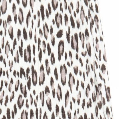 New Look Womens Beige Animal Print  Capri One Piece Size S  - Leopard print