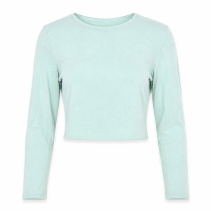 Womens UK Size 12 ASOS Green Cropped Blouse