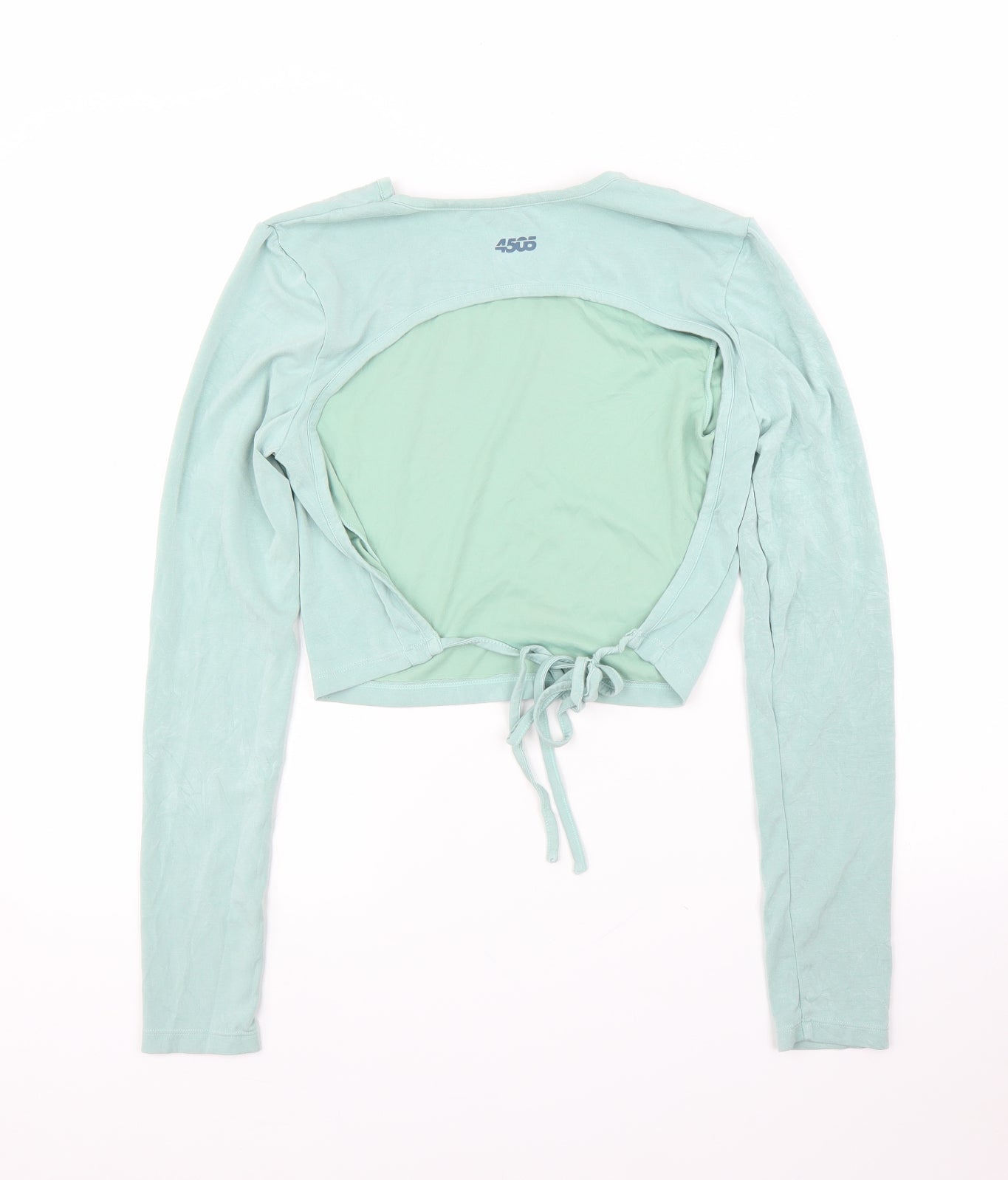 Womens UK Size 12 ASOS Green Cropped Blouse