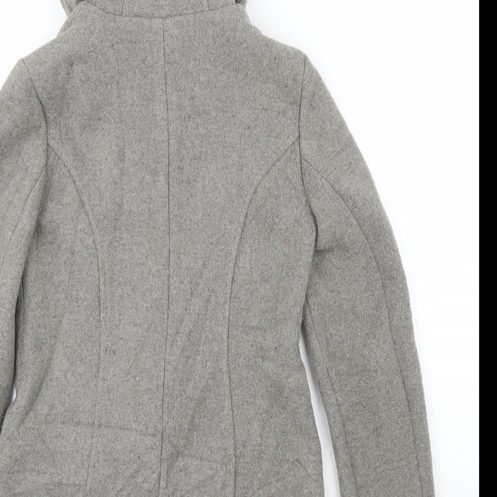 Primark Womens Grey   Overcoat Coat Size 6