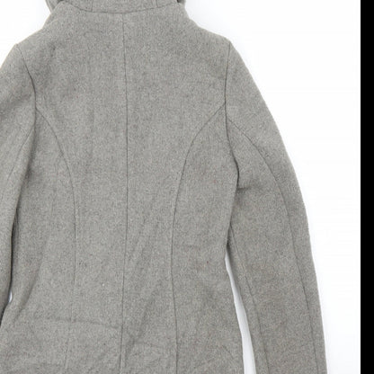 Primark Womens Grey   Overcoat Coat Size 6