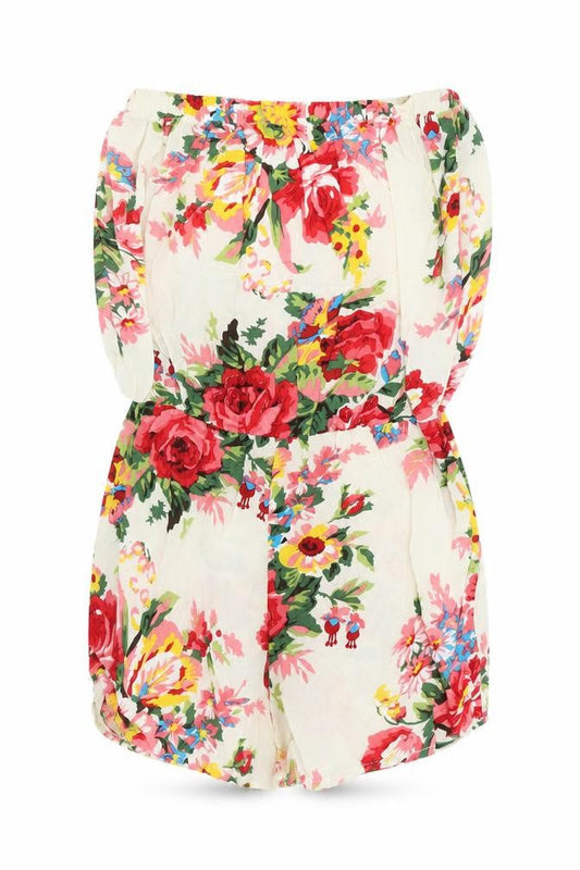 Womens UK Size 10 Glamorous One-Piece Ivory Romper