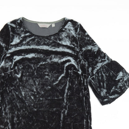 Dorothy Perkins Womens Green  Velvet Shift  Size 10