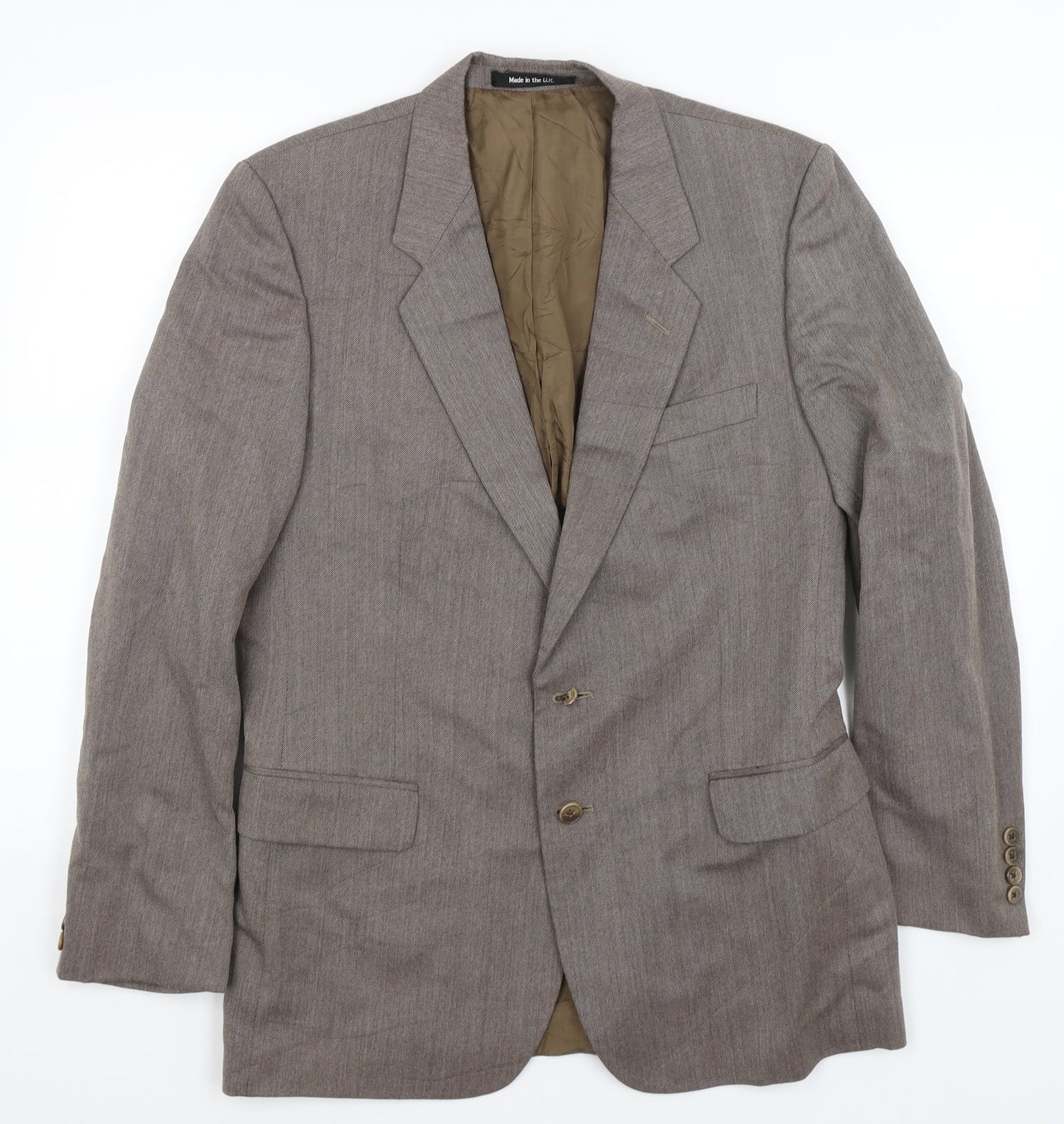 Mens UK Size M St Michael Regular Brown Suit Jacket