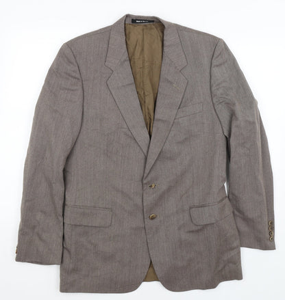 Mens UK Size M St Michael Regular Brown Suit Jacket