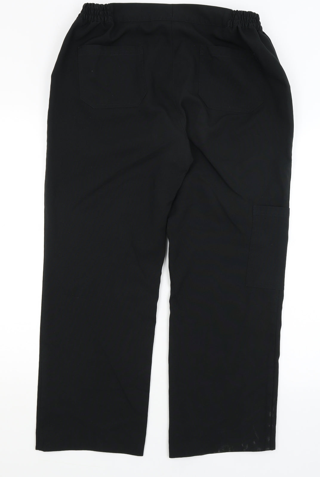 Womens UK Size 14 Dimensions Regular Fit Dress Pants Black Trousers