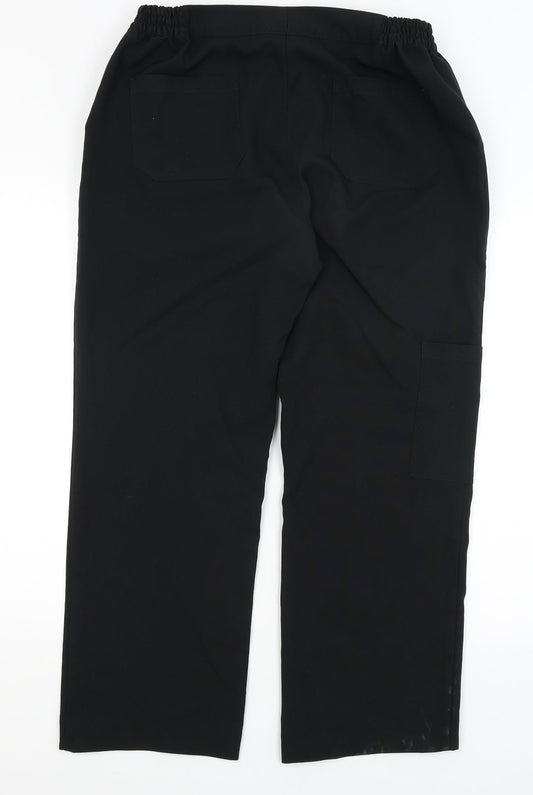 Dimensions Womens Black   Dress Pants Trousers Size 14 L27 in
