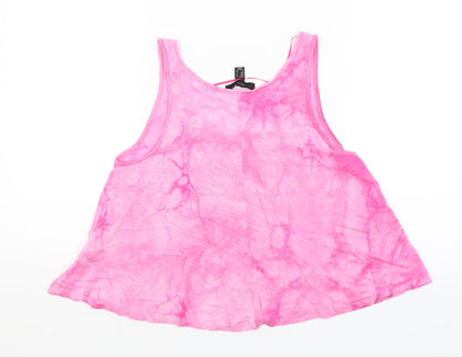 Womens UK Size 8 Atmosphere Pink Cropped Tank