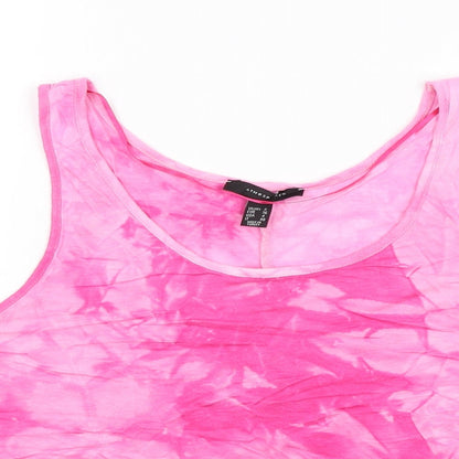 Womens UK Size 8 Atmosphere Pink Cropped Tank