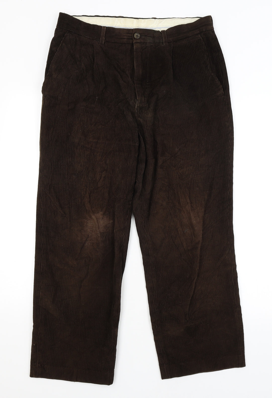 Maine Mens Brown   Trousers  Size 32 in L26 in