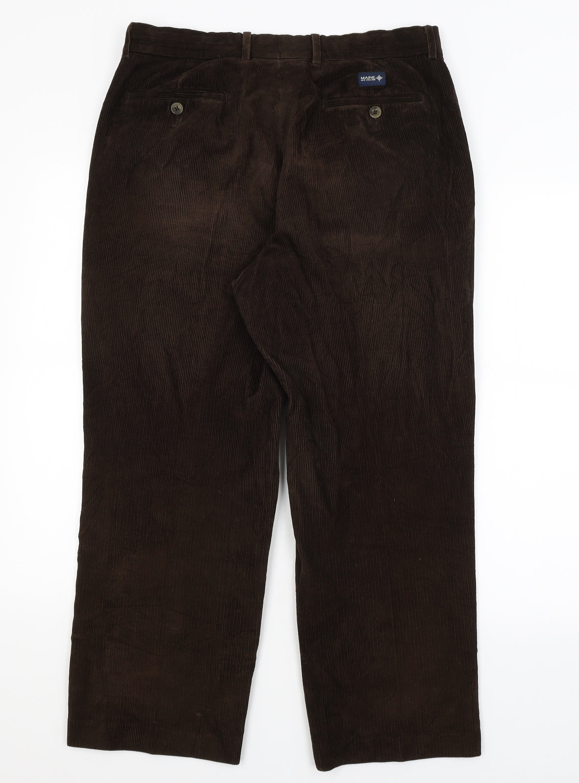 Maine Mens Brown   Trousers  Size 32 in L26 in