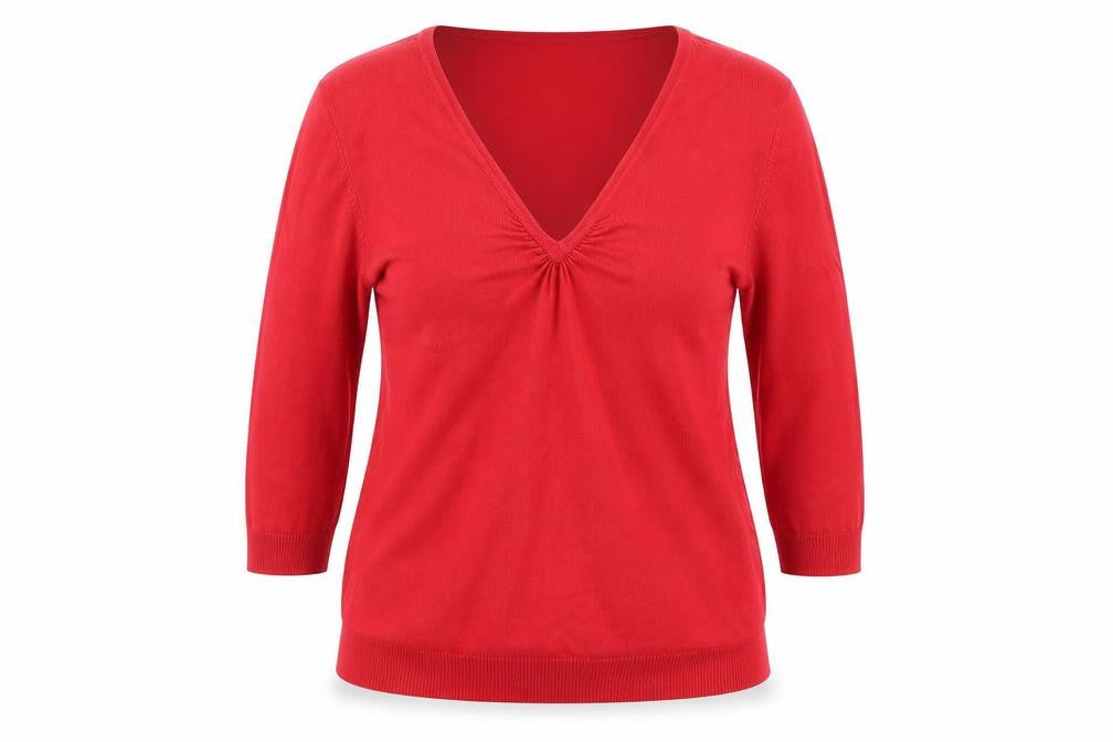 Womens UK Size 12 M&S Red Pullover Jumper