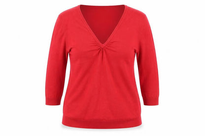 Womens UK Size 12 M&S Red Pullover Jumper