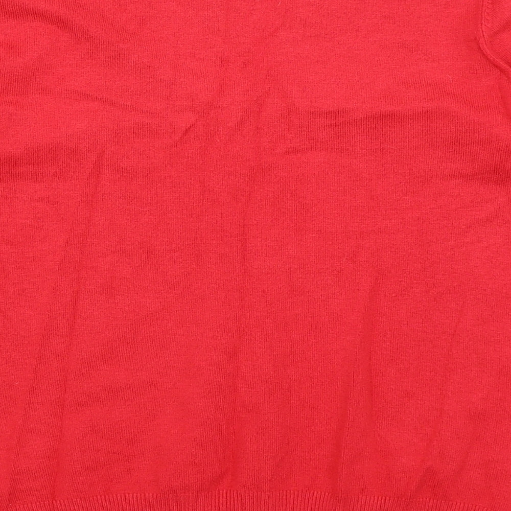 Womens UK Size 12 M&S Red Pullover Jumper