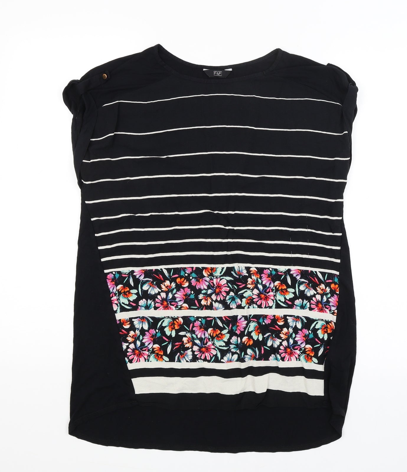 F&F Womens Blue   Basic T-Shirt Size 10