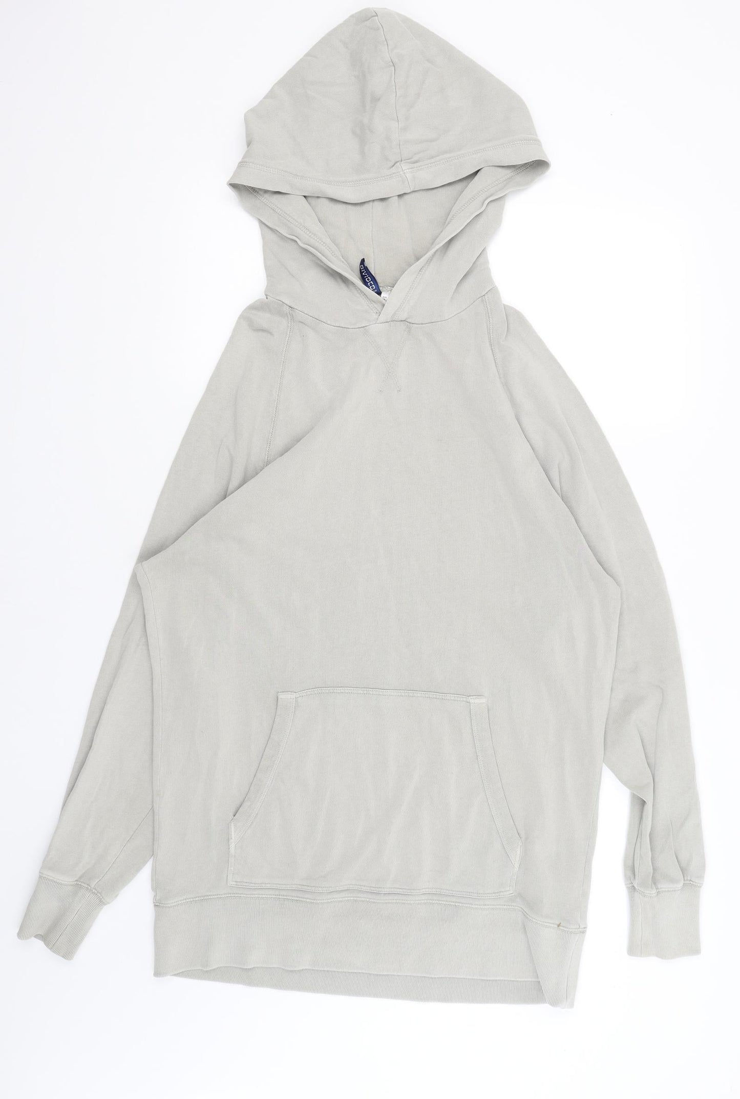 Mens UK Size S Divided Grey Pullover Hoodie