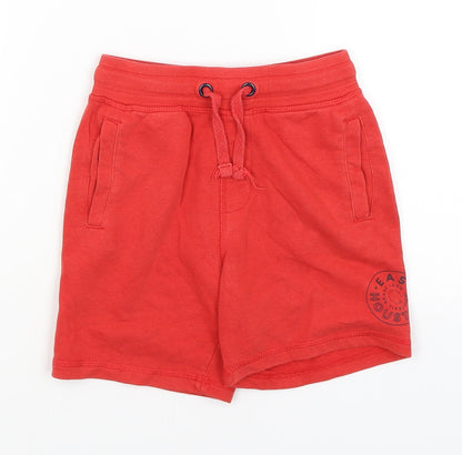 George Boys Red   Sweat Shorts Size 6-7 Years