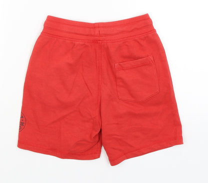 George Boys Red   Sweat Shorts Size 6-7 Years