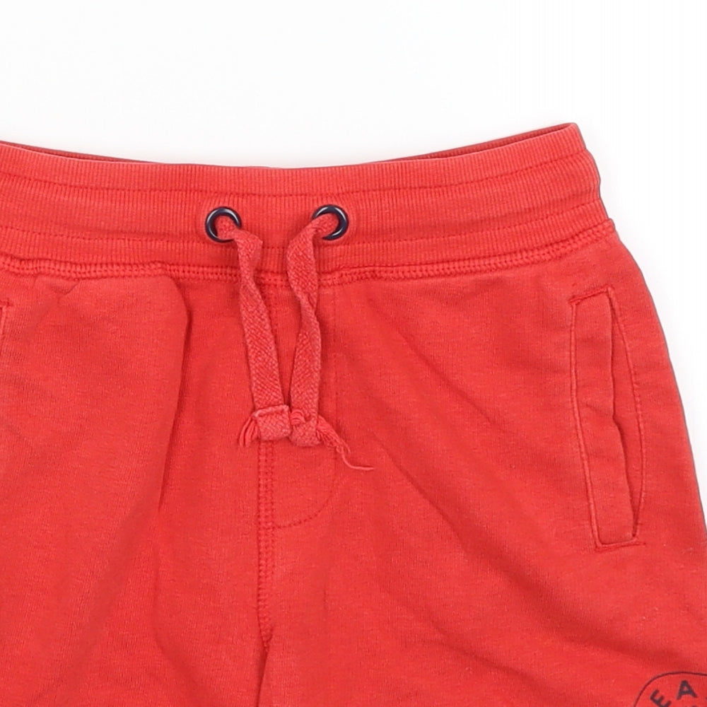 George Boys Red   Sweat Shorts Size 6-7 Years