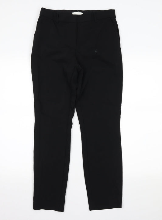 Womens UK Size 12 H&M Regular Fit Dress Pants Black Trousers