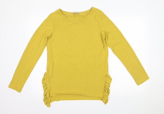 Womens UK Size 10 NEXT Yellow Pullover Jumper