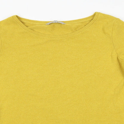 Womens UK Size 10 NEXT Yellow Pullover Jumper