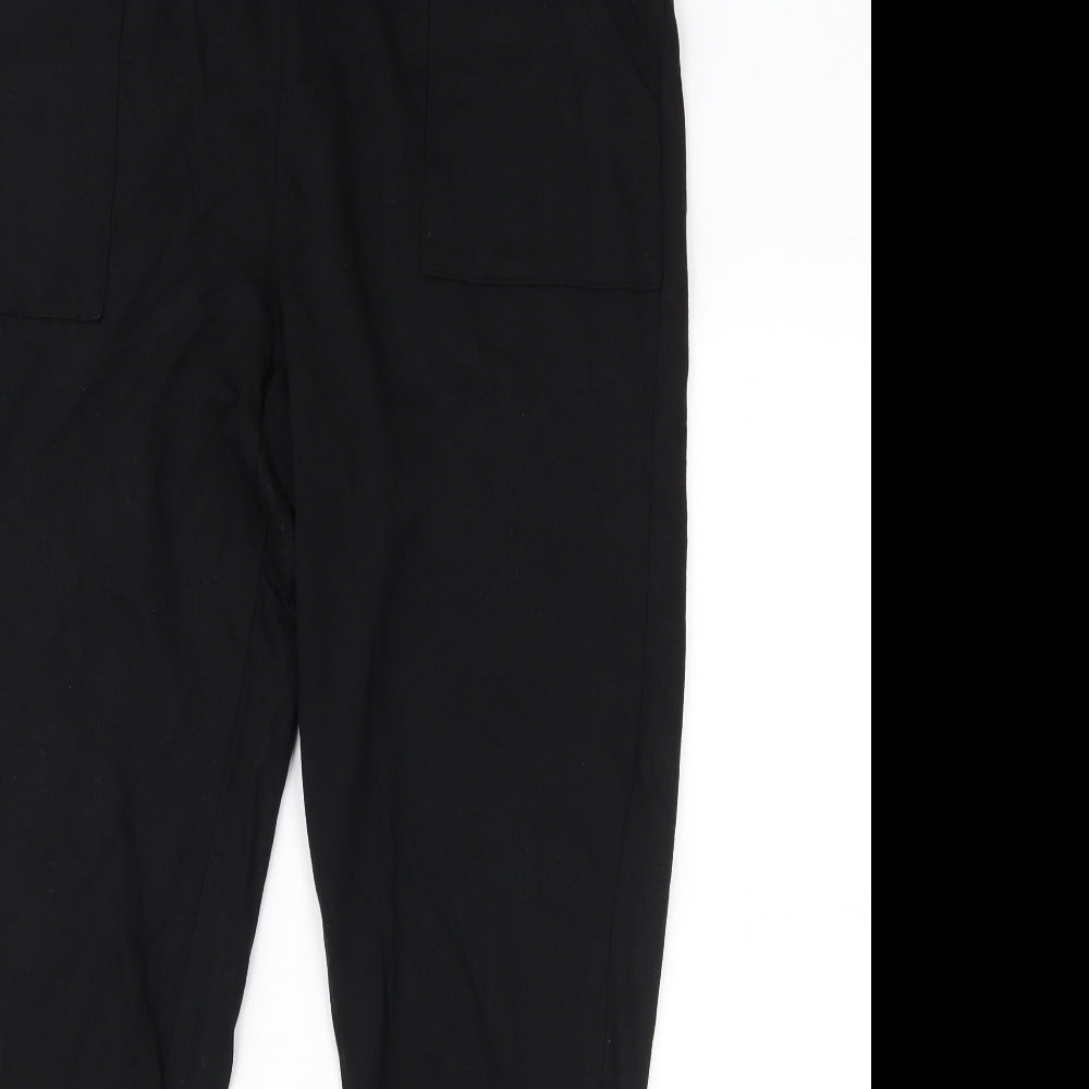F&F Womens Black   Sweatpants Trousers Size 14 L26 in
