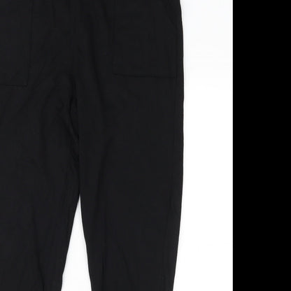F&F Womens Black   Sweatpants Trousers Size 14 L26 in
