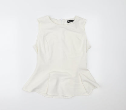 PRETTYLITTLETHING Womens White   Henley Jumper Size 8