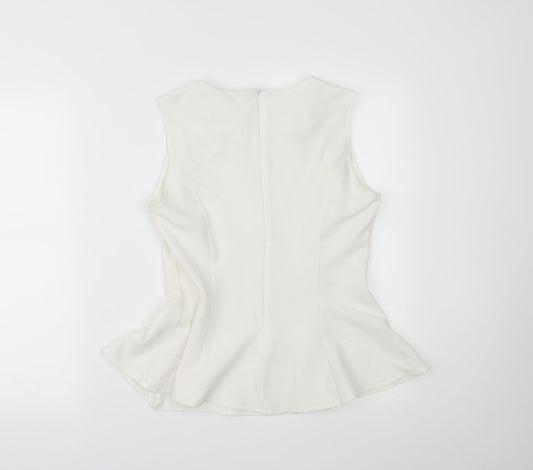 PRETTYLITTLETHING Womens White   Henley Jumper Size 8