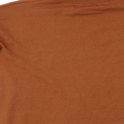 Womens UK Size L Papaya Brown Pullover Jumper