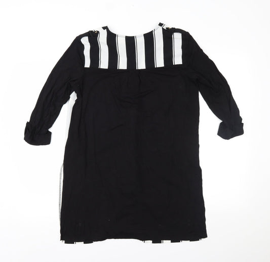 Womens UK Size 10 Marks and Spencer Black Basic Button-Up