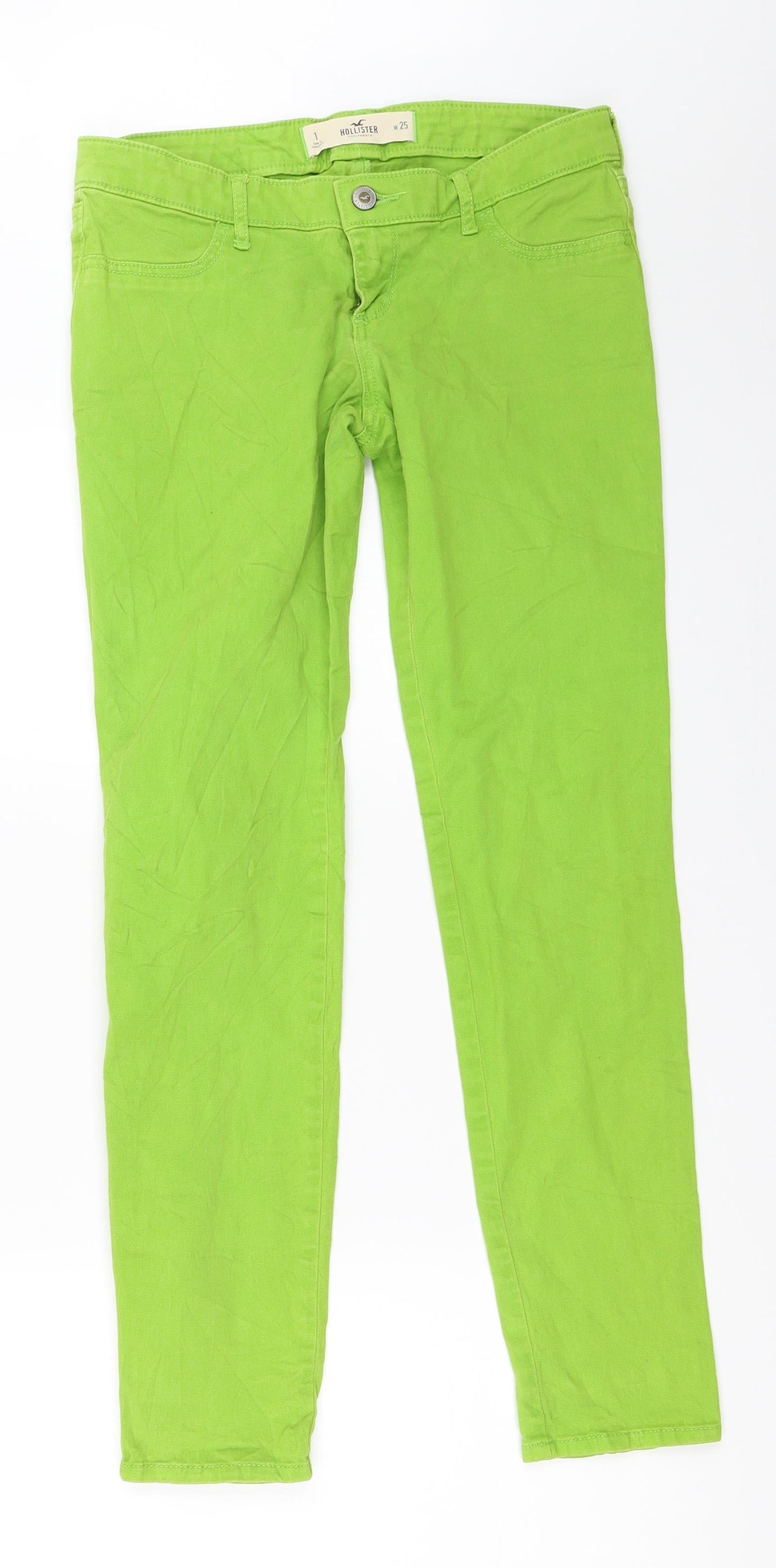 Hollister Womens Green   Skinny Jeans Size 25 in L28 in