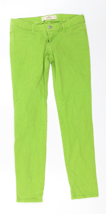 Hollister Womens Green   Skinny Jeans Size 25 in L28 in