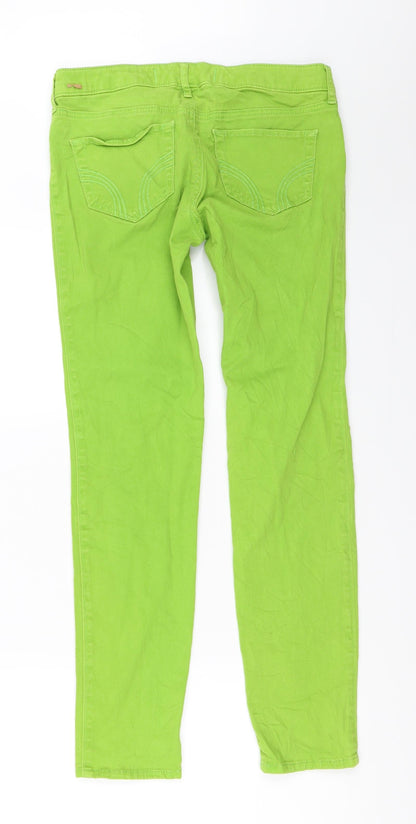 Hollister Womens Green   Skinny Jeans Size 25 in L28 in
