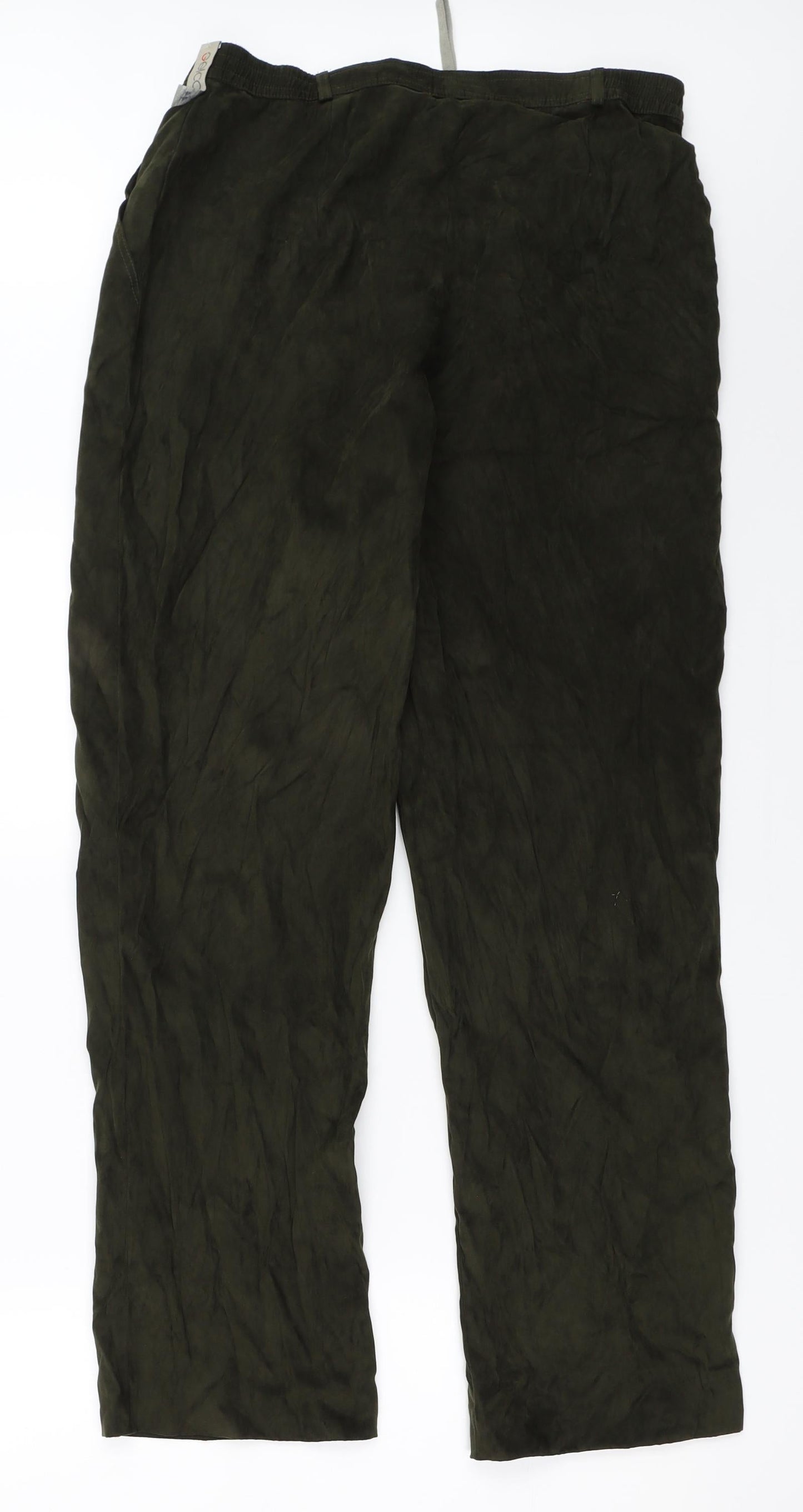 Womens UK Size 18 Gelco Regular Fit  Green Trousers