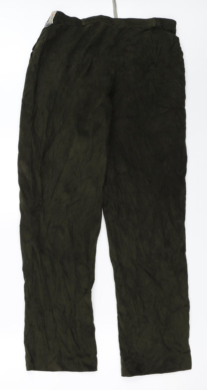 Womens UK Size 18 Gelco Regular Fit  Green Trousers