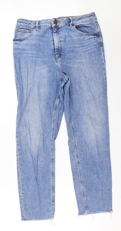 ASOS Womens Blue  Denim Straight Jeans Size 32 in L32 in