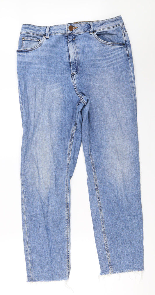 ASOS Womens Blue  Denim Straight Jeans Size 32 in L32 in