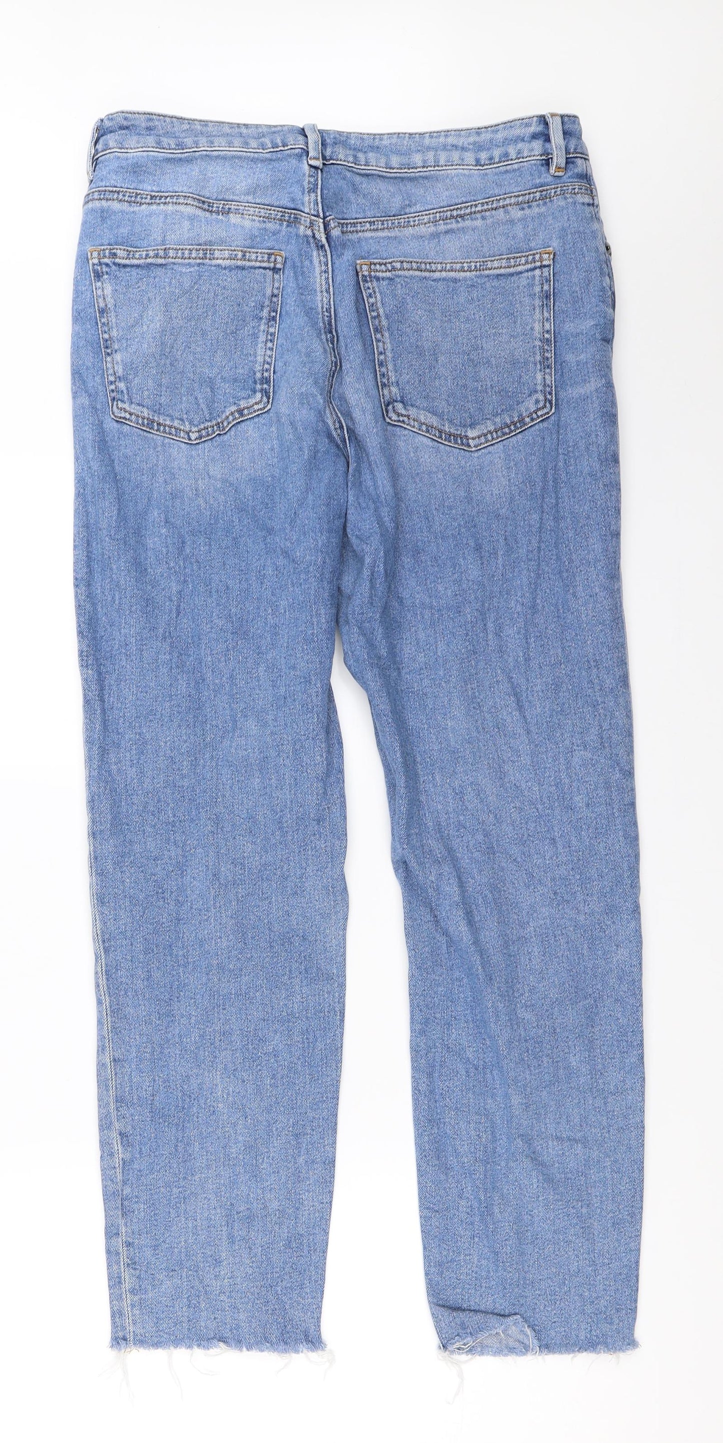 ASOS Womens Blue  Denim Straight Jeans Size 32 in L32 in