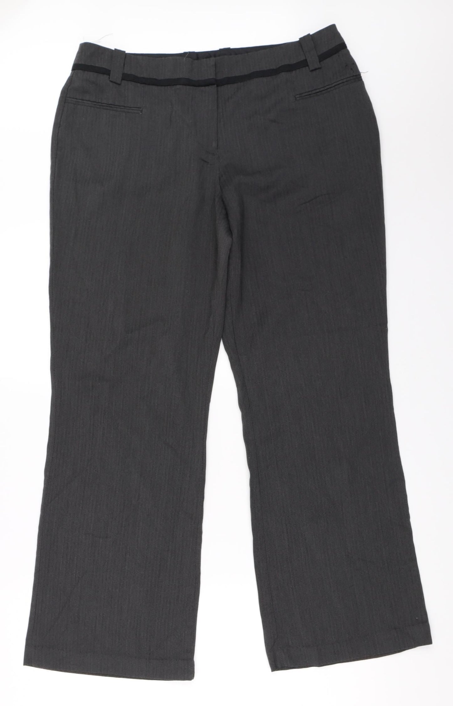 Womens UK Size 14 NEXT Regular Fit  Grey Trousers