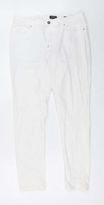 Jones New York Womens White   Skinny Jeans Size 42 L28.5 in